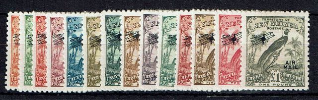 Image of New Guinea SG 163/76 LMM British Commonwealth Stamp